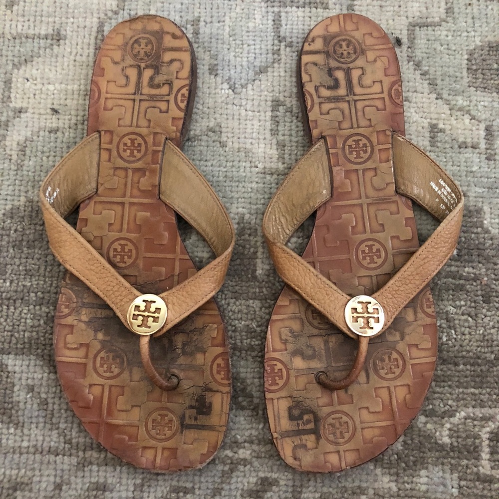 Tory Burch Monroe Flat Thong Sandal - Royal Tan